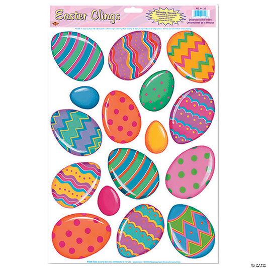 BRIGHT EGG WINDOW CLINGS