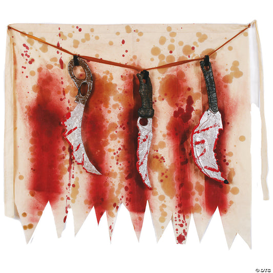 BUTCHER APRON WITH KNIVES