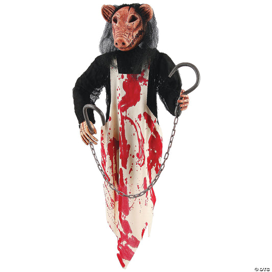 BUTCHER PIG HANGING