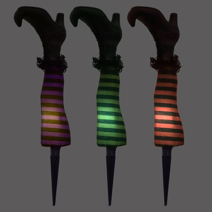 Fun Little Toys - 3 PCs Halloween Witch Leg Lights