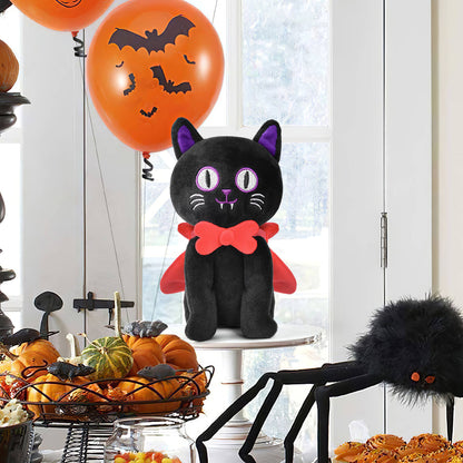 Fun Little Toys - Halloween Cat Plush Cloak - 8 Inches