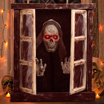 Fun Little Toys - Halloween Window decorations with Sound Outdoor