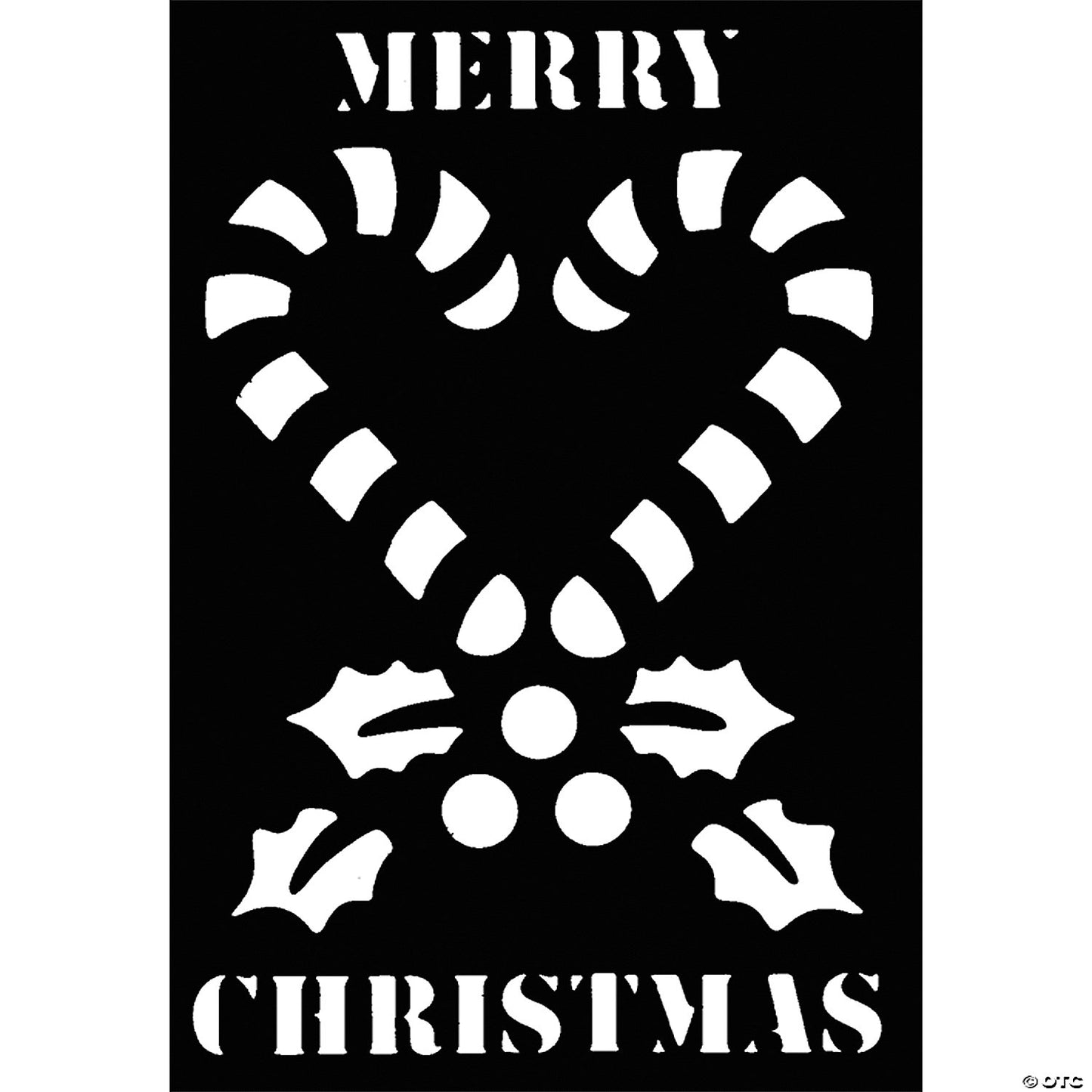 CANDY CANE STENCIL