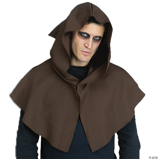 CAPELET HOODED BROWN