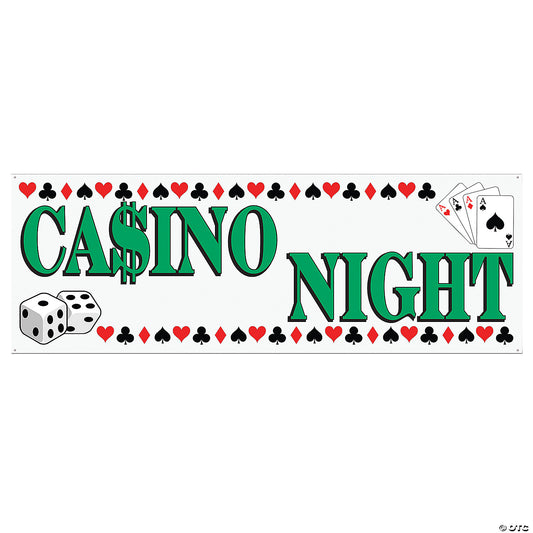 CASINO NIGHT SIGN BANNER