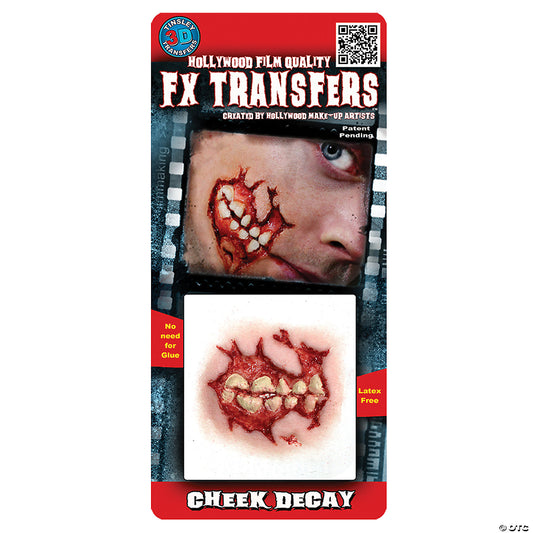 CHEEK DECAY 3D TATTOO