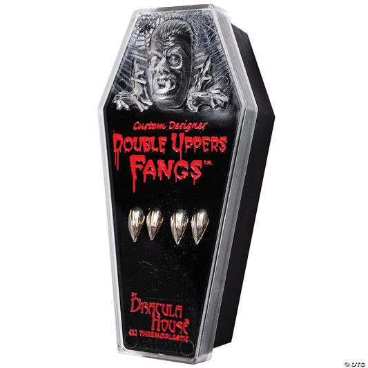 CHROME DOUBLE UPPERS FANGS-LG