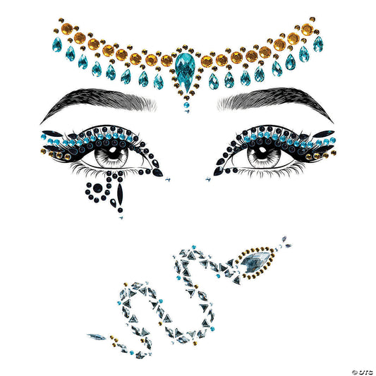 CLEOPATRA JEWELED FACE STICKER