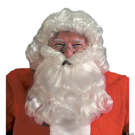 SANTA CURLY WIG AND BEARD SET