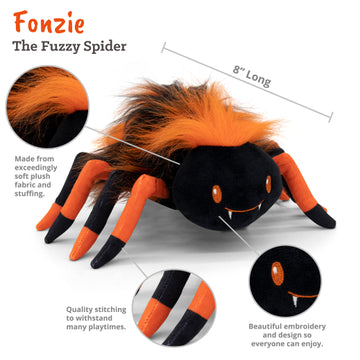 8" Cute Fuzzy Spider Plush