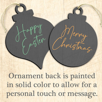 Spoooooky Boos! Wooden Ornaments by Jamie Mills-Price - Thanksgiving Halloween Decor - 8457409