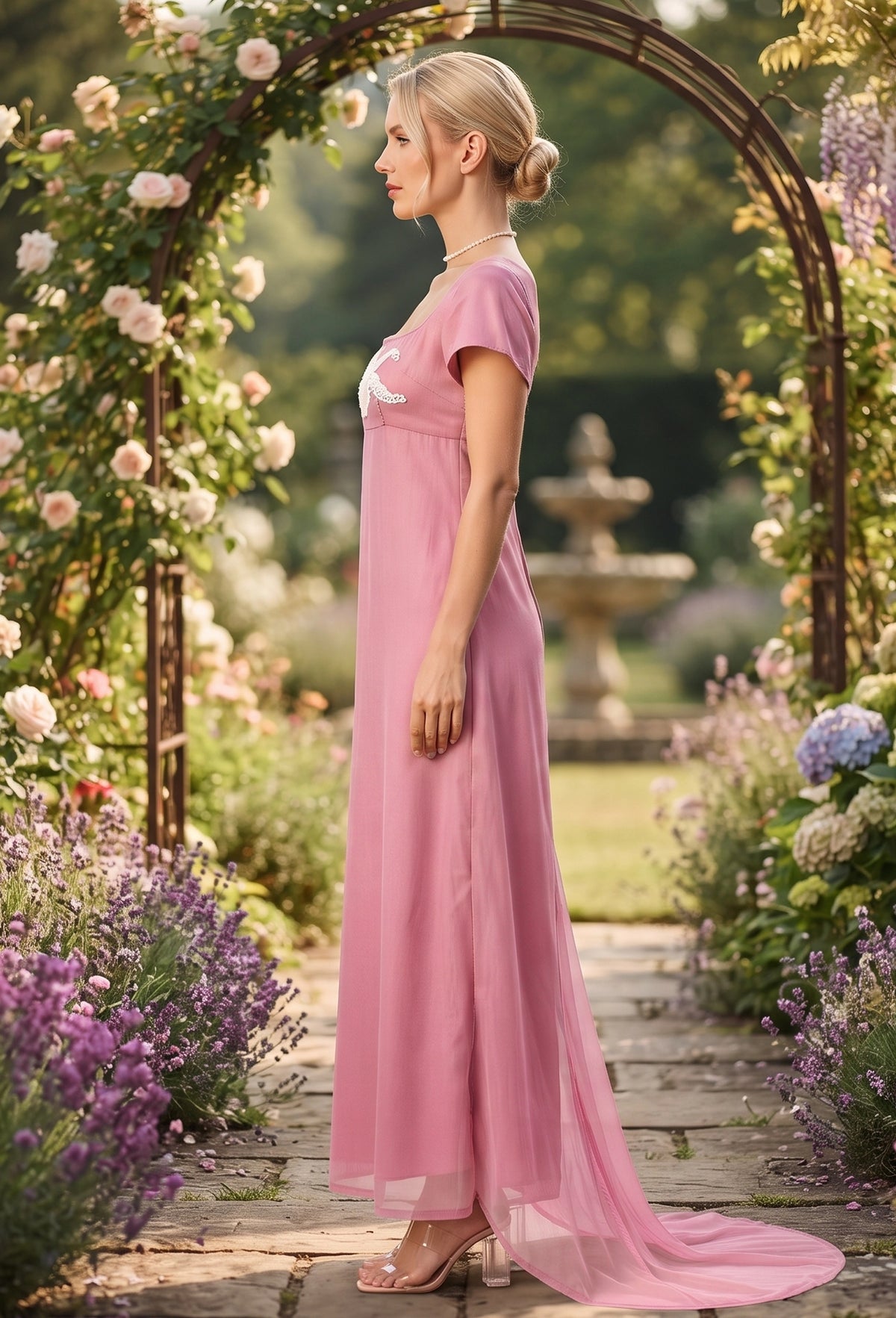 Daphne Bridgerton Net Dress