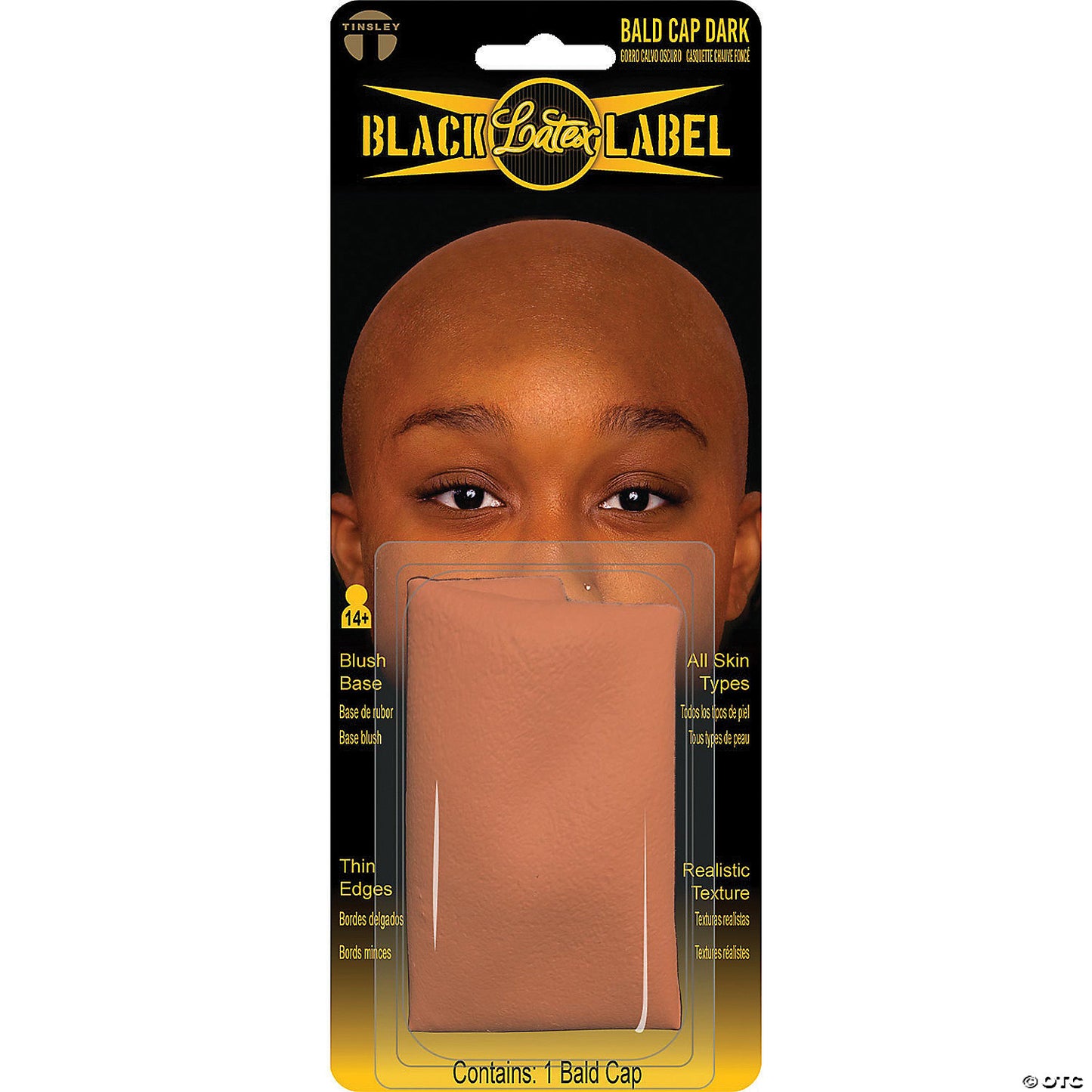 BALD CAP DARK BROWN LATEX