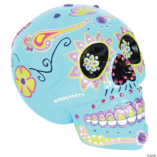 DAY OF THE DEAD BLUE SUGAR SKULL