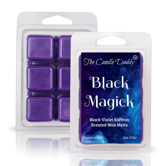 The Candle Daddy - BLACK MAGICK - BLACK VIOLET SAFFRON SCENTED WAX MELT