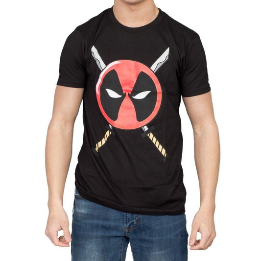 Deadpool Icon Logo and Swords T-shirt