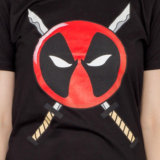 Deadpool Icon Logo and Swords T-shirt