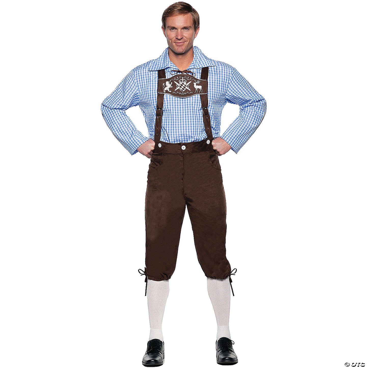 ADLT LEDERHOSEN DLX BROWN OS
