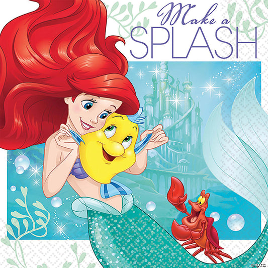 DISNEY ARIEL BEVERAGE NAPKINS