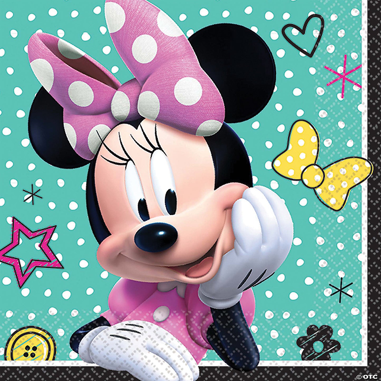 DISNEY MINNIE MOUSE BEVERAGE NAPKINS