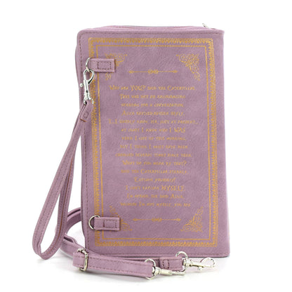 COMECO INC - Vintage Midsize Book Clutch Bag Alice in Wonderland Book