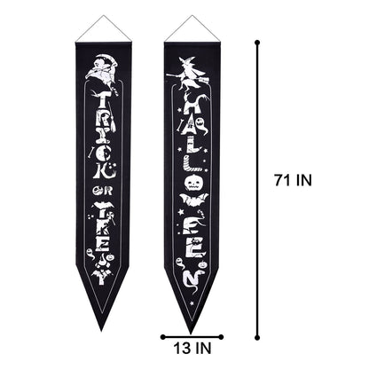 Fun Little Toys - Halloween Outdoor Hanging Porch Signs Decor Door Signs