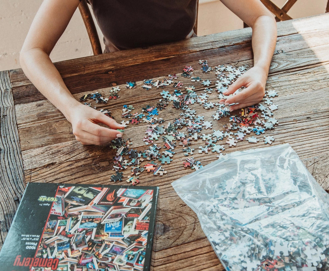Horror Vhs Cemetery 1000 Piece Jigsaw Puzzle