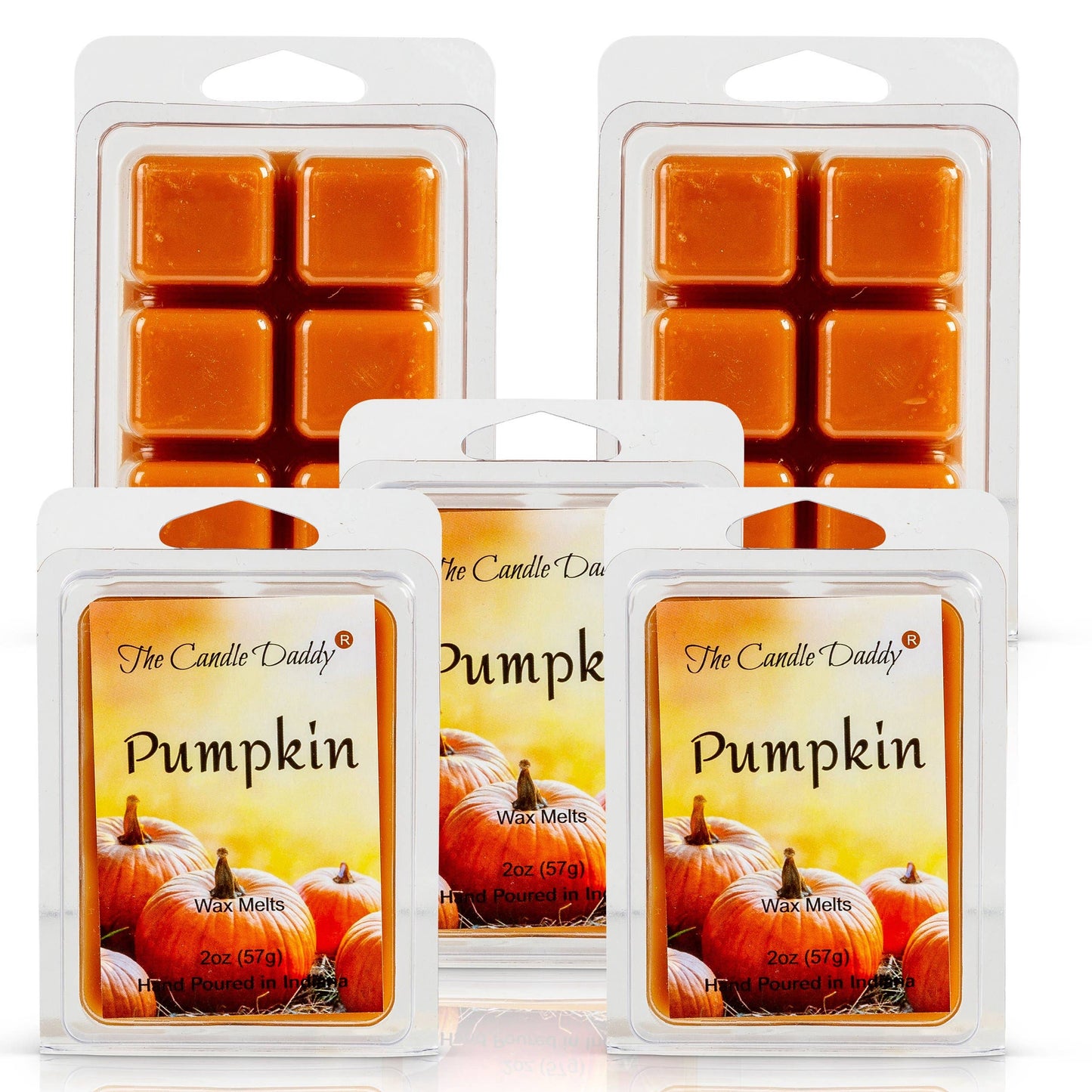 The Candle Daddy - Pumpkin Scented Wax Melt Cubes - 2 Ounces - 1 Pack