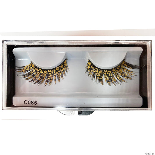 EYELASHES GOLD LEOPARD