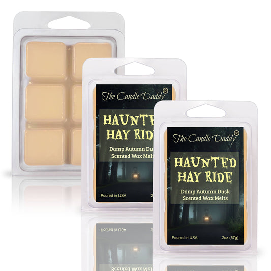 The Candle Daddy - HAUNTED HAY RIDE - DAMP AUTUMN DUSK HALLOWEEN SCENTED WAX