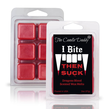The Candle Daddy - FUNNY FALL HALLOWEEN-I BITE,THEN SUCK-DRAGONS BLOOD WAX MELT