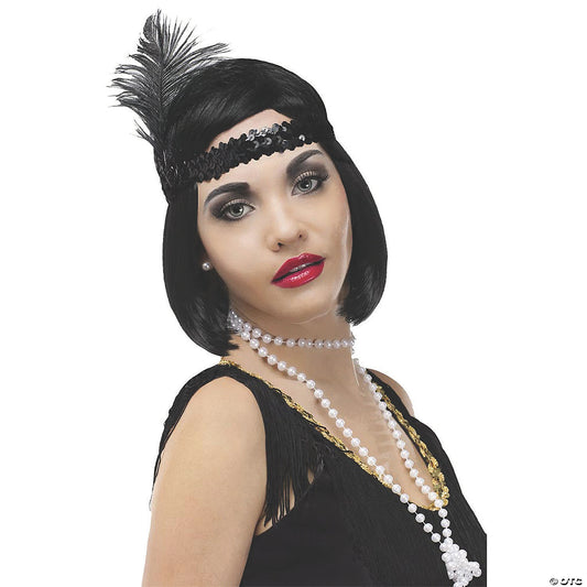PEARL FLAPPER BEADS 60 INCHES