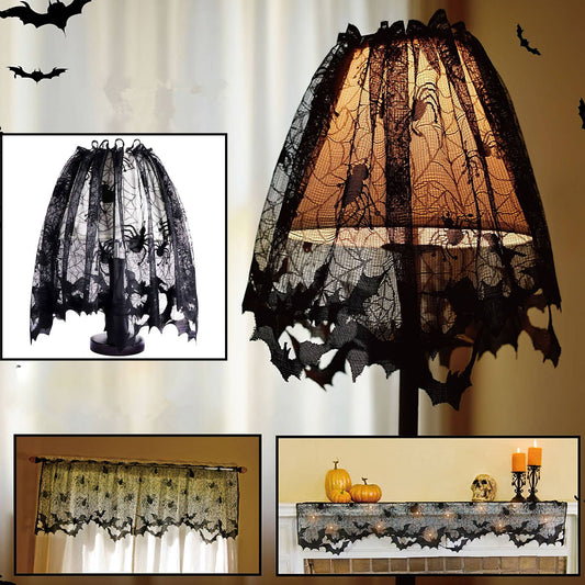 Fun Little Toys - Halloween Lamp Shade Topper Scarf Cover