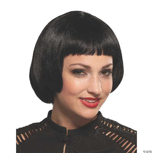 WIG FLAPPER SASSY BLACK