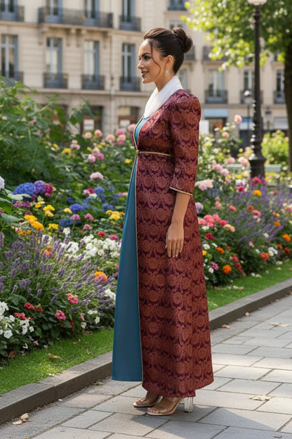 Lady Mary Dress with Net Collar