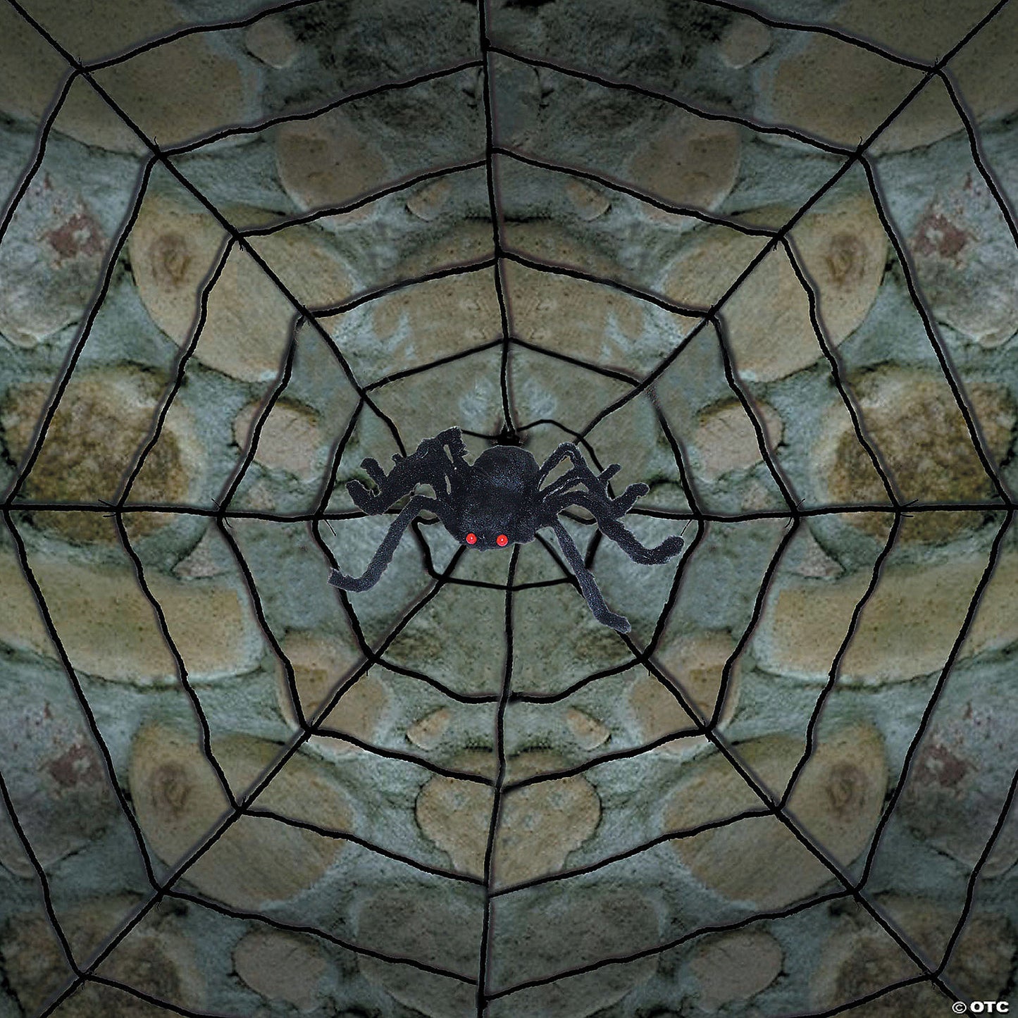GIANT SPIDER WEB W SPIDER