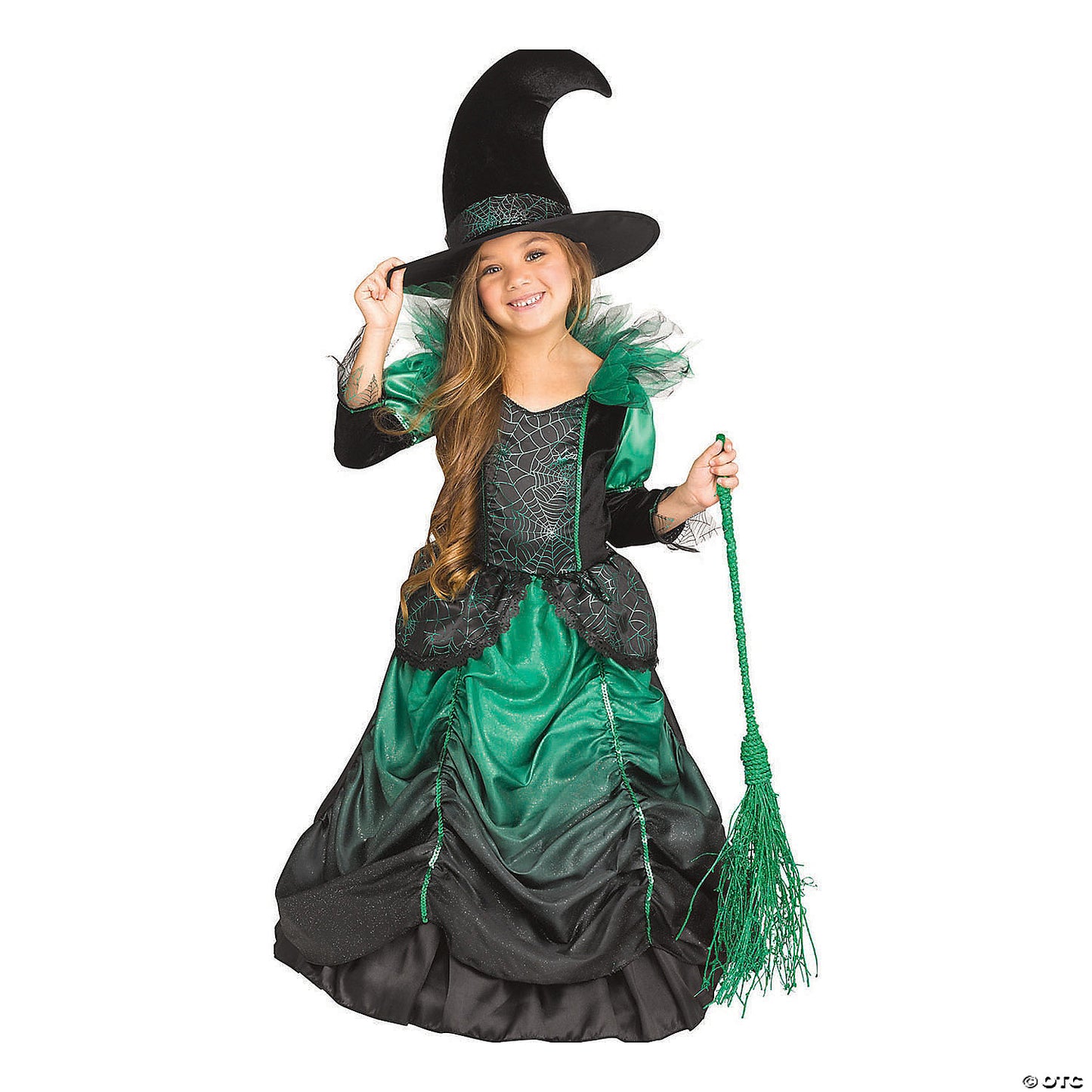 GIRL'S EMERALD WITCH COSTUME