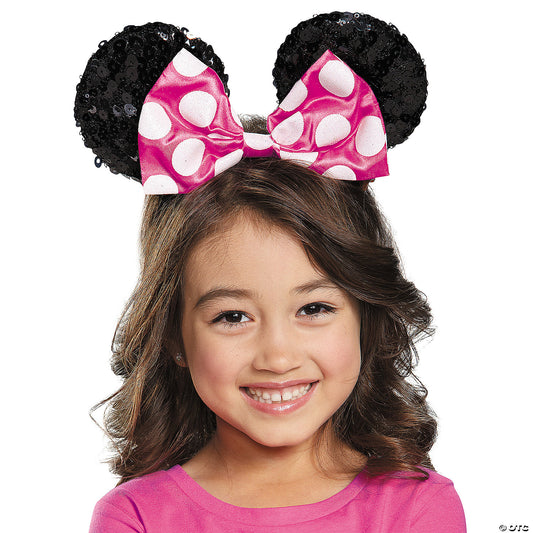 PINK MINNIE CHILD SEQUIN EARS