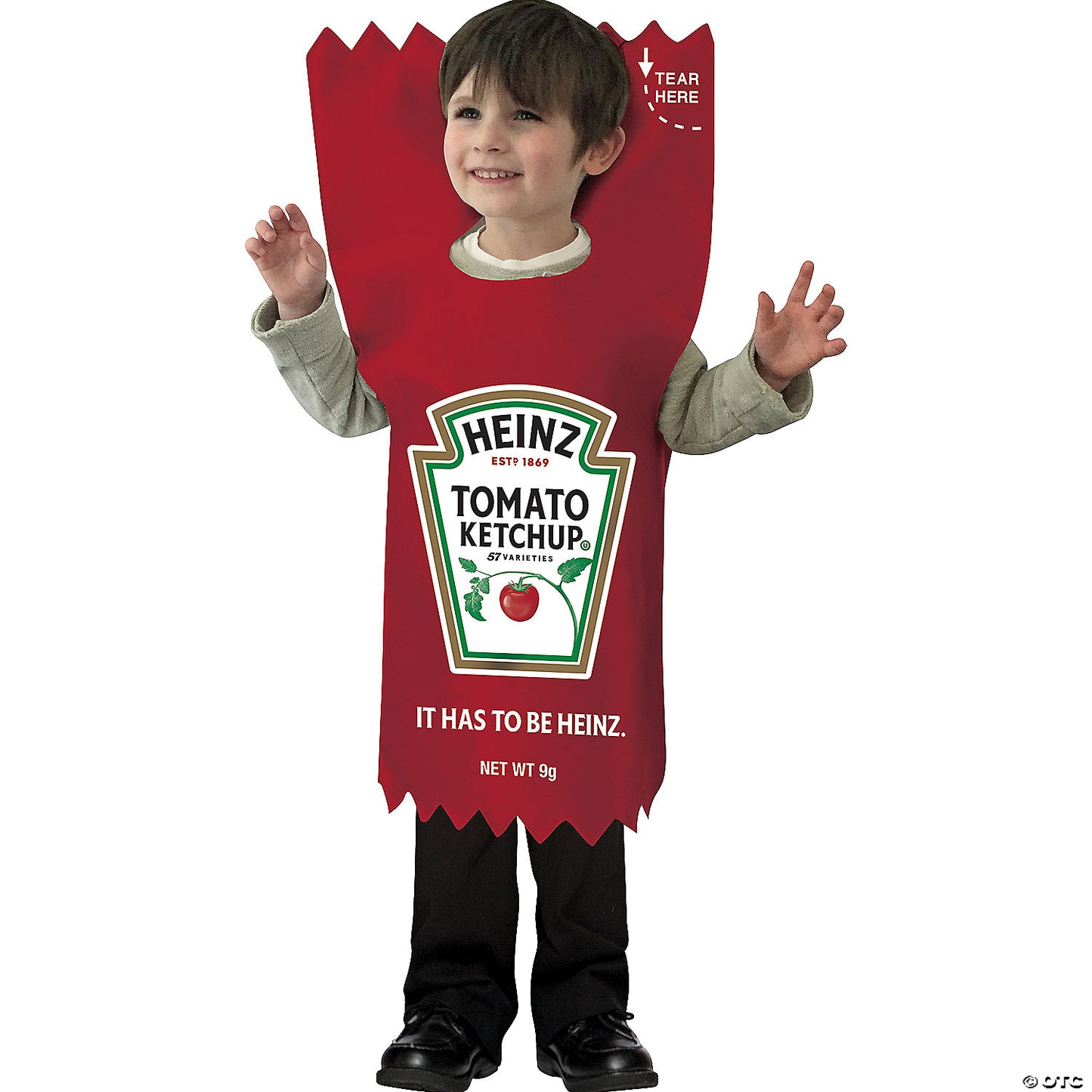 HEINZ KETCHUP PACKET TODDLER COSTUME