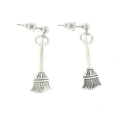 Witchy Earrings, Witch Broom Earrings, Halloween Costume Jewelry, Halloween Jewelry, Witch Earrings, Halloween Earrings, Halloween Gifts