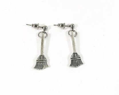 Witchy Earrings, Witch Broom Earrings, Halloween Costume Jewelry, Halloween Jewelry, Witch Earrings, Halloween Earrings, Halloween Gifts
