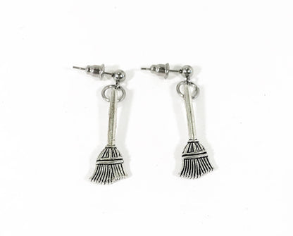 Witchy Earrings, Witch Broom Earrings, Halloween Costume Jewelry, Halloween Jewelry, Witch Earrings, Halloween Earrings, Halloween Gifts