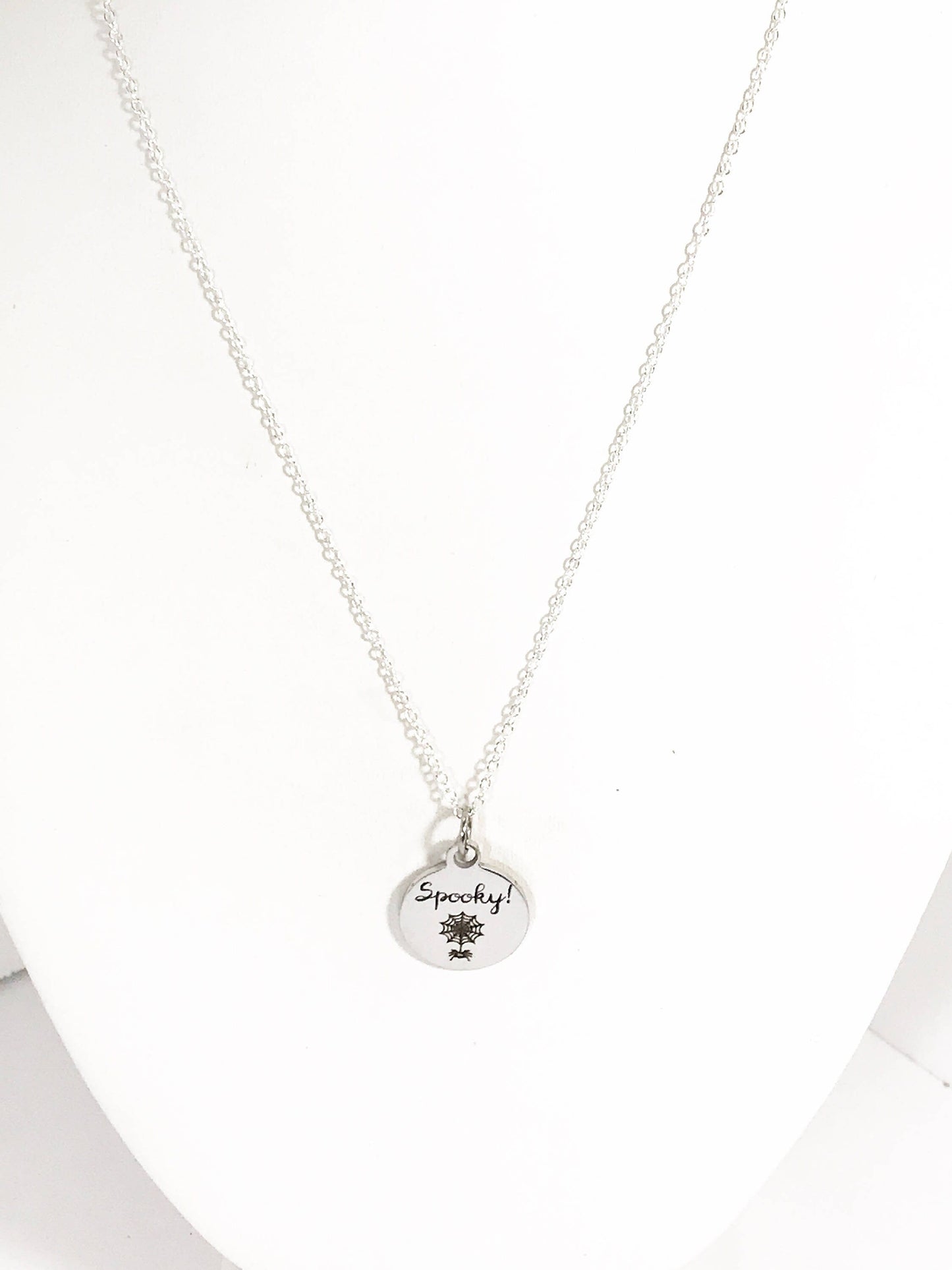 Spooky Necklace, Spider Web Necklace, Halloween Jewelry, Fun Spooky Jewelry, Halloween Gifts, Spider Gift, Halloween Jewelry, Spider Web