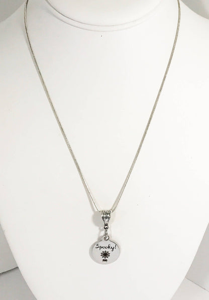 Spooky Spider Web Necklace, Spider Web, Halloween Jewelry, Fun Spooky Jewelry, Halloween Gifts, Spider Gift, Halloween Jewelry, Spider Web