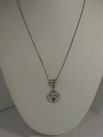 Spooky Spider Web Necklace, Spider Web, Halloween Jewelry, Fun Spooky Jewelry, Halloween Gifts, Spider Gift, Halloween Jewelry, Spider Web