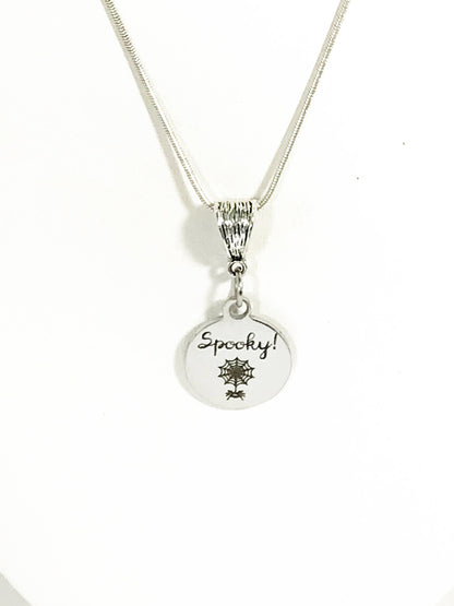 Spooky Spider Web Necklace, Spider Web, Halloween Jewelry, Fun Spooky Jewelry, Halloween Gifts, Spider Gift, Halloween Jewelry, Spider Web