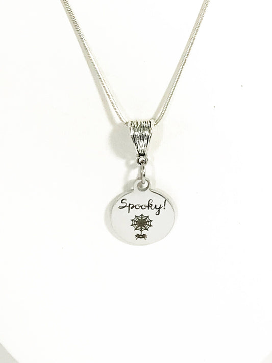 Spooky Spider Web Necklace, Spider Web, Halloween Jewelry, Fun Spooky Jewelry, Halloween Gifts, Spider Gift, Halloween Jewelry, Spider Web