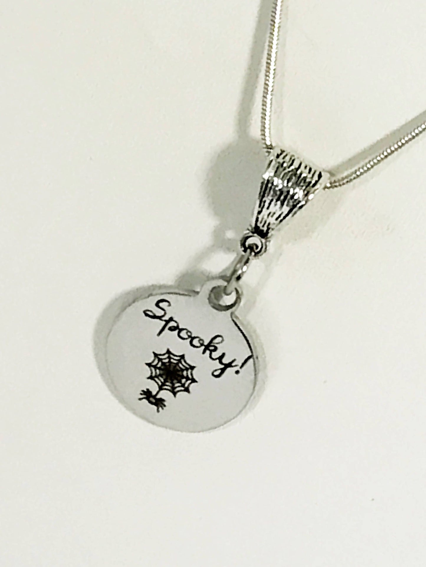 Spooky Spider Web Necklace, Spider Web, Halloween Jewelry, Fun Spooky Jewelry, Halloween Gifts, Spider Gift, Halloween Jewelry, Spider Web