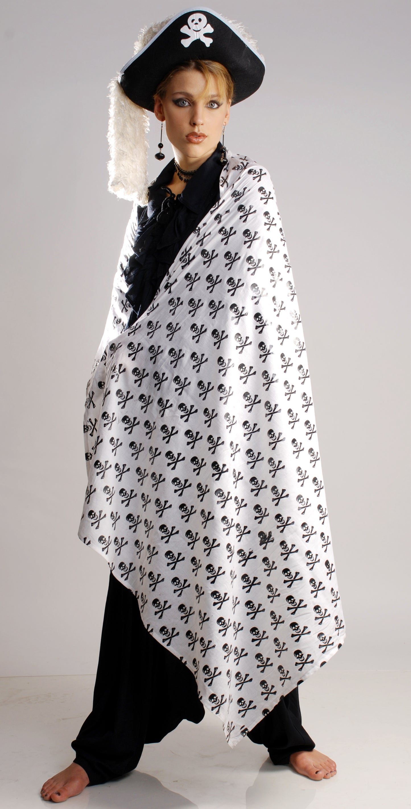 Pirate Skull Scarf (Large)