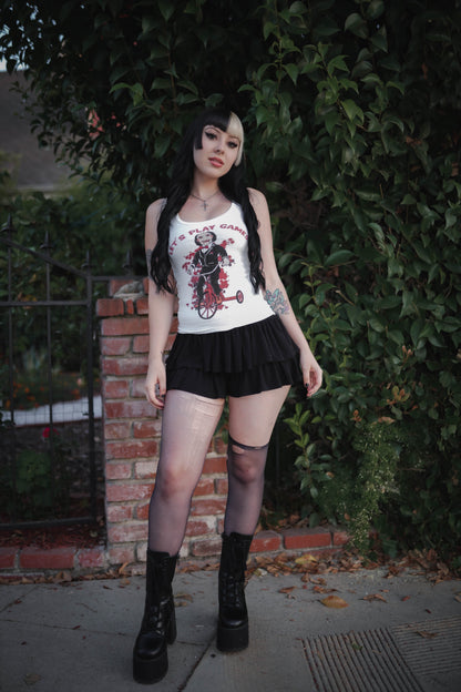 Let's Play Games Ribbed Tank Top